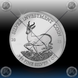 1oz GABON 1000 Francs CFA "Springbock" 2013